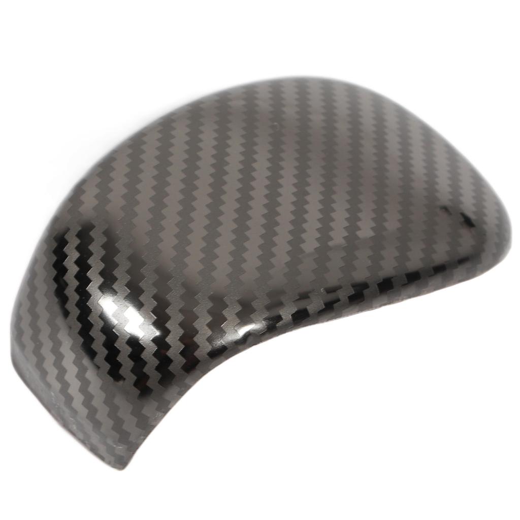 Carbon Fiber Style Gear Shift Head Cover Trim Stainless Steel Shifter Knob Sticker Replacement for Civic 11th 2022