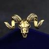 High-end Hot Fashion British Style Animal Sheep Head Brooch Pin for Men's Suit Badge Lapel Pins and Brooches Jewelry Accessories