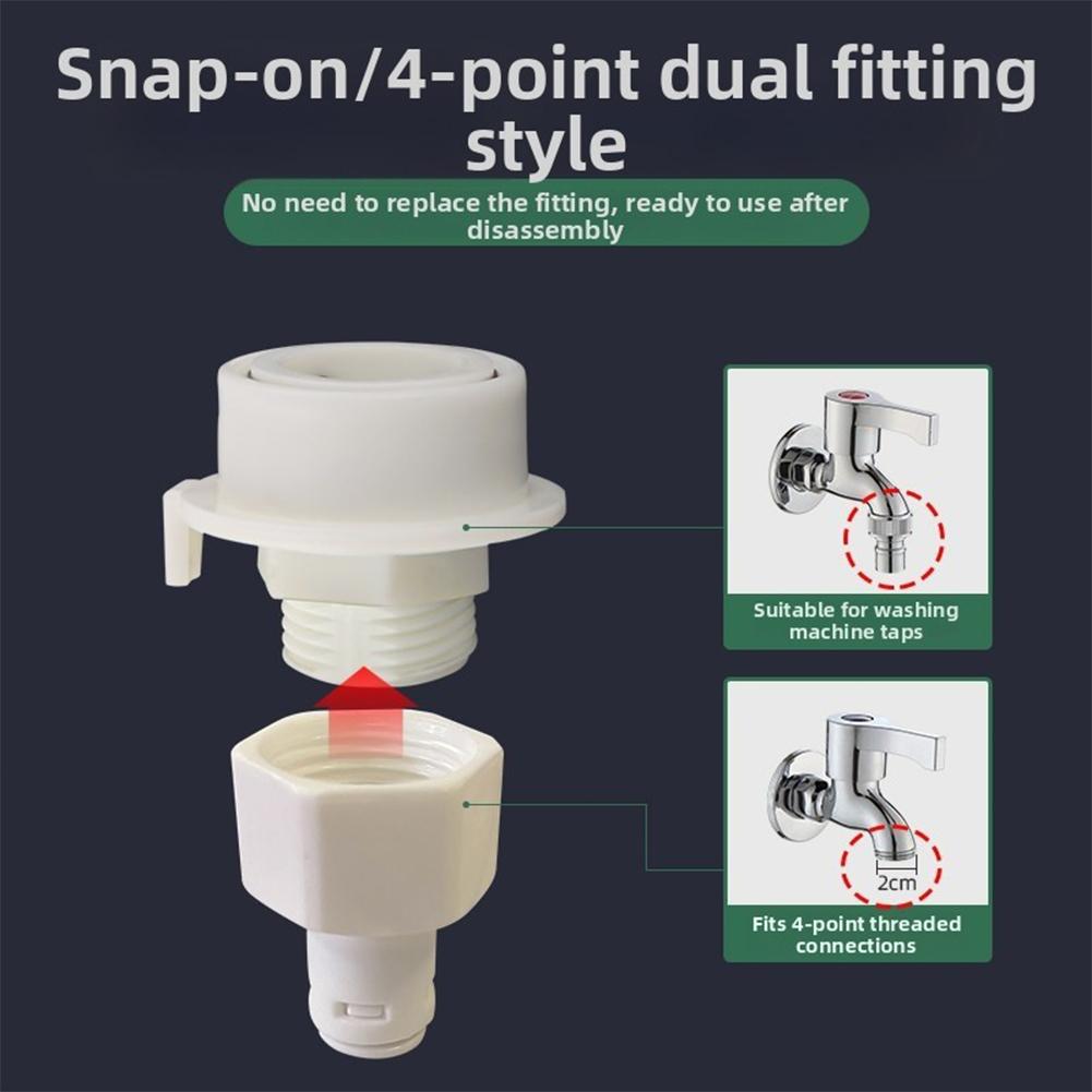 1pc Tap Adaptor Replacement Tap Connector Leak-Proof For Home Washing Machines Accessories Easy-Installation