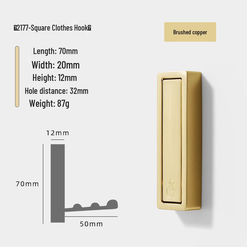 Modern Minimalist Foldable Zinc Alloy Coat and Hat Hook