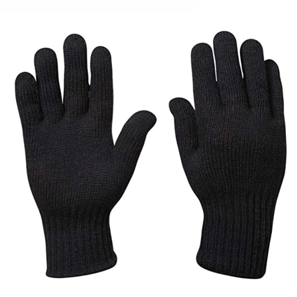 Men's Winter Gloves Classic Black Warm Thick MORAJ Men's