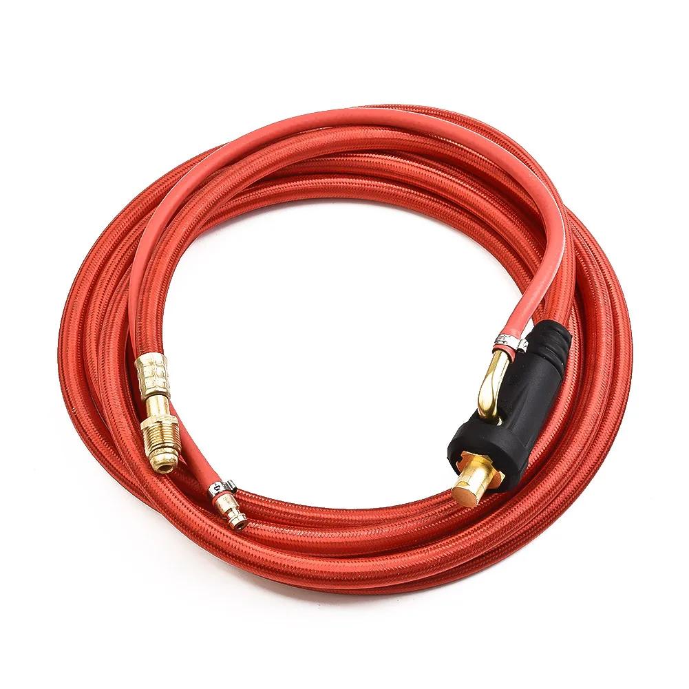 Wp26 Quick Connect Tig Welding Torch Gas-electric Integrated Red Hose Cable Wire WP26 Quick Connect Gas-electric Integrated