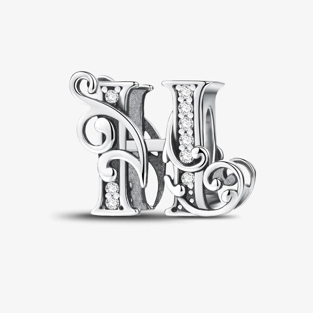 Kupfer Englische Buchstaben Anhänger Perlen Passen Original Pan DIY Armbänder Machen Geschenk Von Hoher Qualität Feiner Schmuck