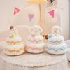 Double-Layer Cartoon Animal Cake Plush Toy - Girly Heart Doll Birthday Gift