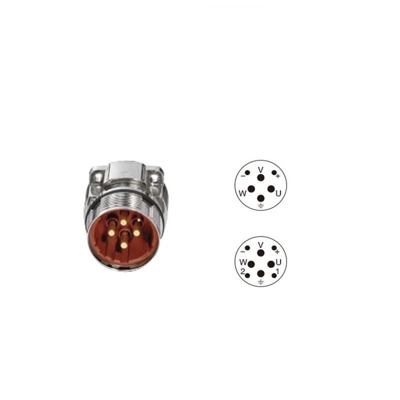 Waterproof IP67 Aviation Male Female Plug Socket M40 6Pin 8 Pin Power Connector High Current Large Motor Encoder Servo Adapter