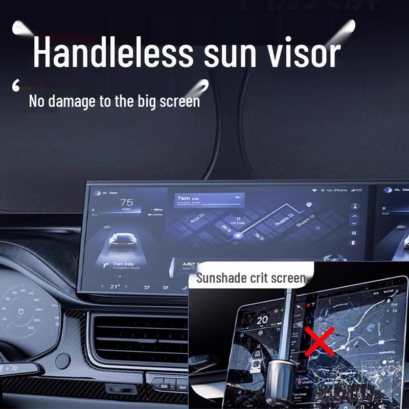Xiaomi SU7 Auto-Sonnenblende: Kühlfunktion für den Weltraum, Windschutzscheiben-UV-Schutz, Hitzeschutzvorhang
