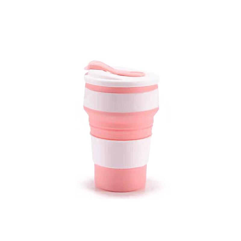 12 Oz Collapsible Silicone Cups with Lid 350ml 500ml Portable Reusable Travel Coffee Mug for Camping Hiking Outdoor