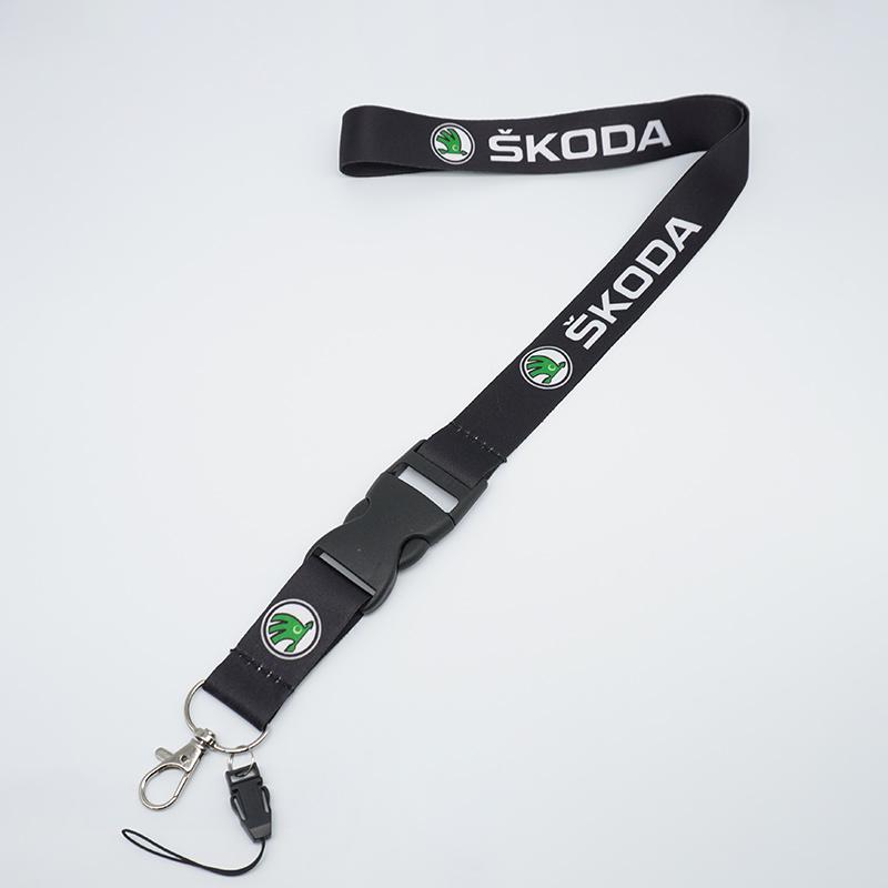 Car Neck Straps Lanyard Key Cell Phone Work ID Card Hanging Rope For Skoda Octavia A5 A7 RS Fabia Superb Rapid Kodiaq Karoq EH4