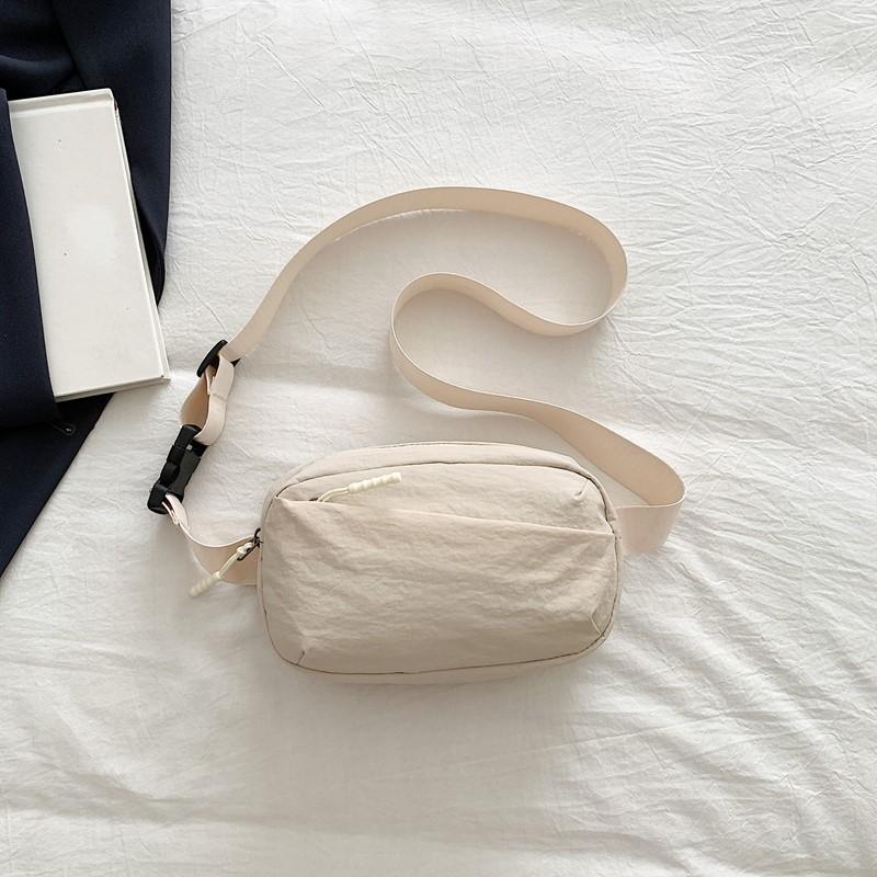 Mori Bag Women's Minimalist Style Girl Heart Messenger Bag 2025 Autumn New Casual Solid Color Women's Bag Lightweight Cloth Bag