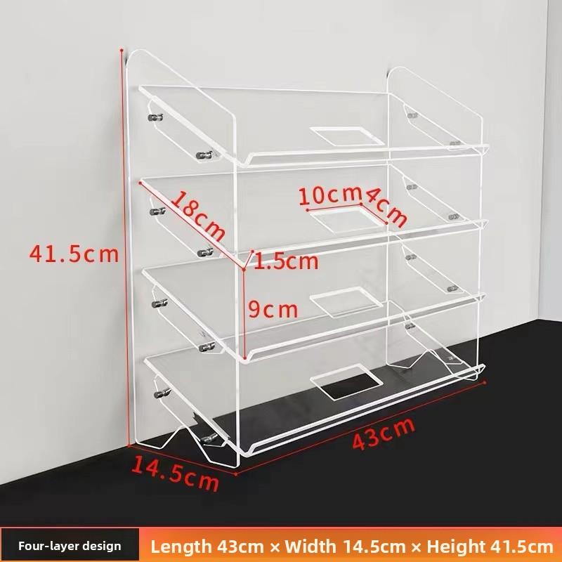 Acrylic Wirel Mechanical Keyboard Display Stand Mouse Placement Storage Cabinet Dustproof Desktop Keyboard Holder