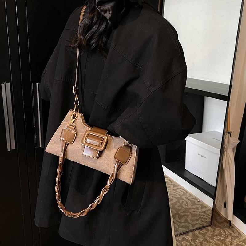 Retro Textur Tasche Damen neue Herbst- und Winter Schulter Achseltasche High-End Nischendesign Umhängetasche