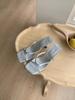 Fashion Women's Shoes Silver Thin Heels Ladies' Slippers Pantofle 2025 Slides Shoes Thin Heels Womens Slippers Outdoor Pantofle Slides 2