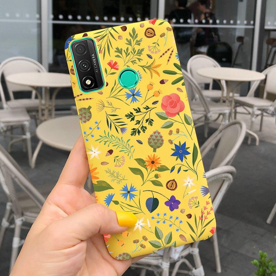 For Funda Huawei P Smart 2020 Case Coque Popular Lavender Flower Phone Case For Huawei P Smart 2020 6.21" Soft Shockproof Bumper