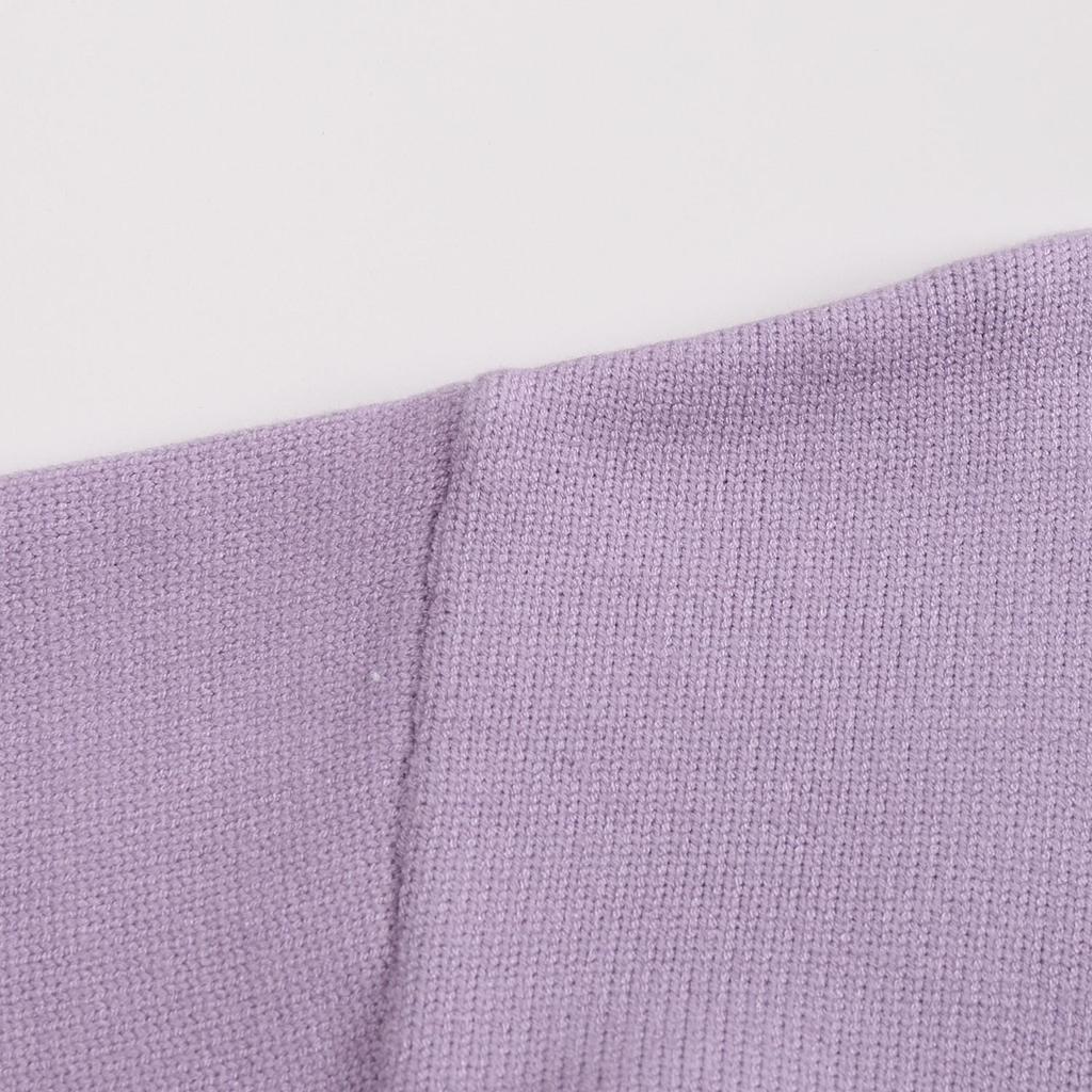 AMI 2025 Klassisk Par Rundhals Samma Färg Platt Broderad Kärlek Ulltröja