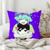 Healing Games OOmori Cute Pillow Case Bedroom Sofa Living Room Backrest Decoration Square Cushion Nap Time