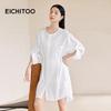 EICHITOO Lightweight Long-Sleeve Shirt Dress