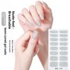 Adesivi per Unghie in Gel Semi-polimerizzati Glitterati Adesivi per Unghie UV Unghie in Gel Adesivi per Unghie Polimerizzabili con Luce UV