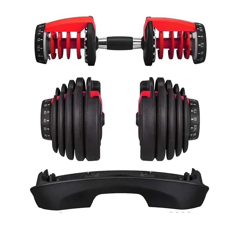 SIHAO 24/40 KG 52.5/90 LBS Verstelbare Halter Fitnessapparatuur Training Armspieren Halter Verstelbare Bumbbell