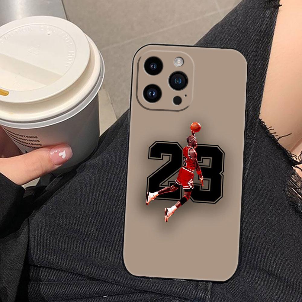 Basketball Number 23 Cover Phone Case For iphone Apple 17 AIR 16E 16 15 14 13 12 11 Pro XR Max 8 7 Plus TPU Case Funda Shell