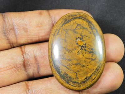 76Cts. 100% Natural Shiva Tiger Eye Oval Designer Loose Gemstone 30X42X07 MM SK-1060
