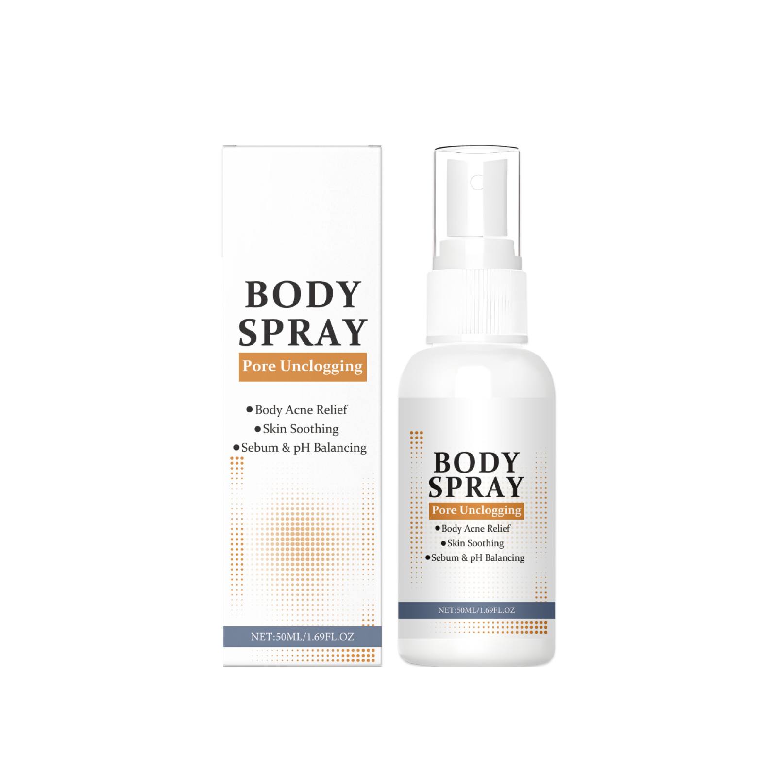 

Спрей от акне на теле для акне на спине, спрей для тела, успокаивающий спрей для кожи; Растительный спрей для кожи, 50 мл One Size белый