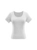 Women's Slim Fit U-Neck Short Sleeve T-Shirt - Flattering Pure Color, New Fashion Trend.
