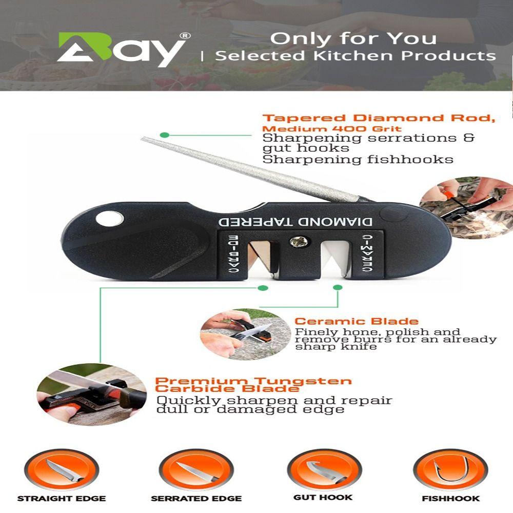 Carry-on Kitchen Tool Steel Knife Sharpener Sharpening Rod Sharpener Stone Tungsten Steel Sharpener