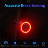 Smart-Fahrrad-Rücklicht, Auto-Start-Stop-Bremssensor LED-Ladefunktion Radfahren Smart-Fahrrad-Rücklicht