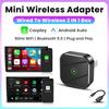 2-in-1 Wireless CarPlay Dongle Wired To Wireless Android Auto Adapter AI Smart Box Car Intelligent Systems For Car With CarPlay