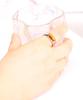 European and American 8MM Stainless Steel Ring with Inlaid Natural Stone - Versatile Retro Fashion Finger Ring