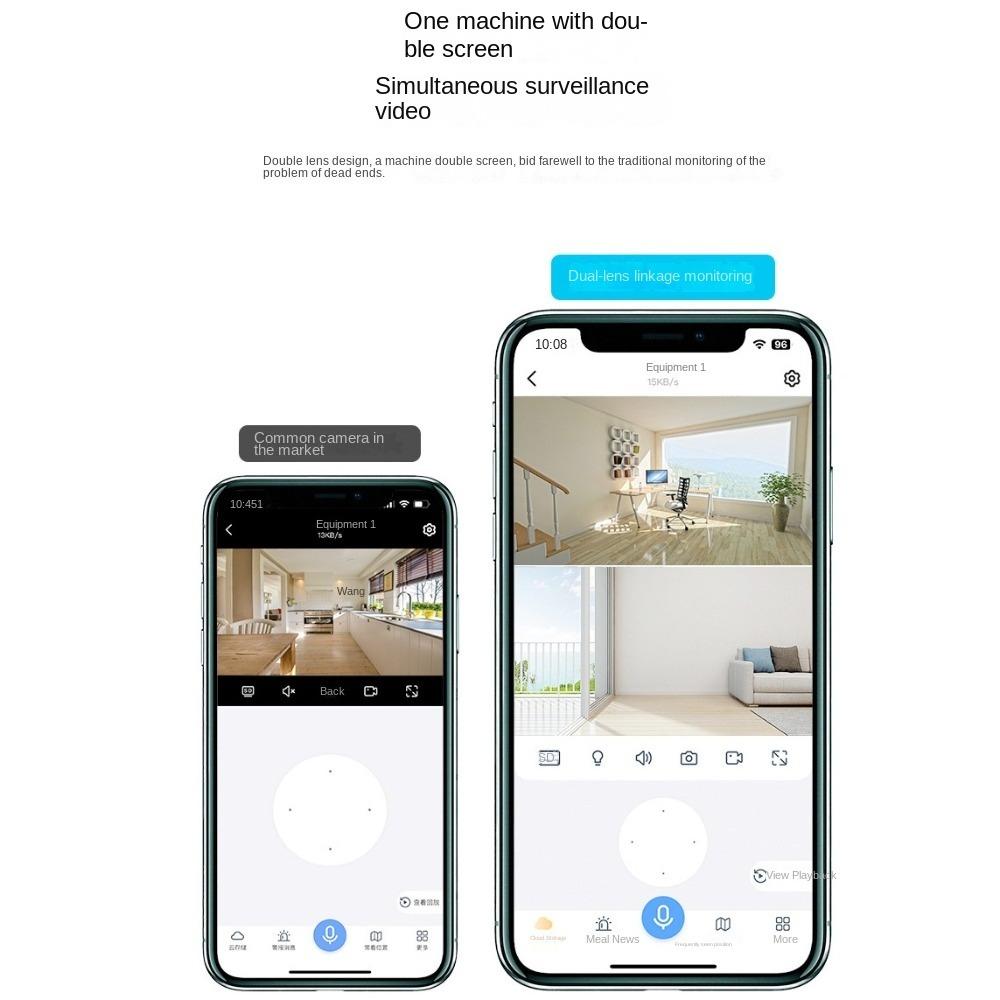 360° WiFi Indoor Camera 2-Way Talk Smart Baby Monitor Camera  For Home Security