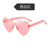 Heart Shape Sunglasses Love Heart Glasses Frameless Sunglasses