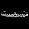Zircon Inlaid Alloy Headband Jewelry Electroplated Thick Silver Hairband Crown Versatile Headband Hair Accessories Retro