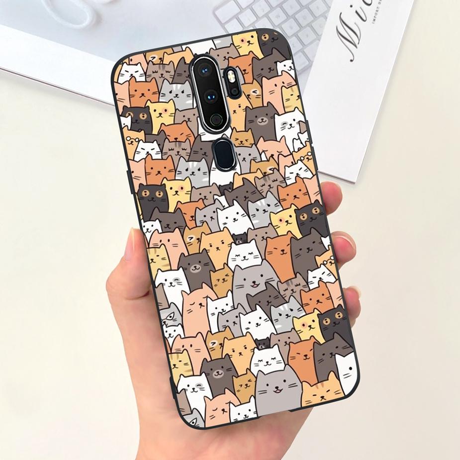 For Oppo A9 2020 Case Oppo A5 2020 Cute Fashion Cartoon Cover Soft TPU Phone Case For Oppo A11X OppoA5 OppoA9 2020 Fundas Bumper