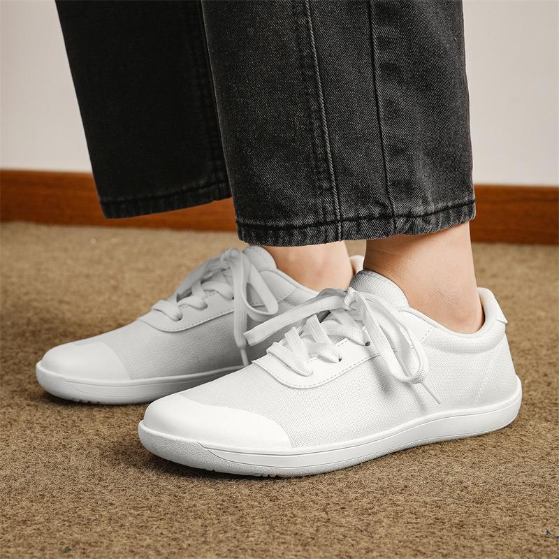 Fashion Wide-Toe-Box Barefoot Shoes for Men Minimalist Comfortable Trail Breathable Walking Shoes 2025 Summer New Green Sneakers