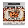 Seasonal Halloween Tie Oven Cover Curtain Pumpkin Ghost Pastoral Style Dishwasher Bow Decor Curtain Snowman Handmade