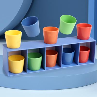 Kids Multicolored Cups Matching Game Challenge Intelligence Activity Group Party Guessing Game Montessori Early Educational Toy