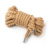 10m Hemp Rope with Metal Ends for Full-Body Restraint and Adult Bondage.