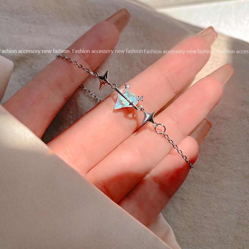 Elegant Zircon Bracelet for Women - High-End, Shiny, Versatile, and Trendy Cold Style Bangle