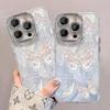 Gradient Blue Butterfly iPhone 13 Pro Lens Film & Women's Case for iPhone 12-X, 15, & 16