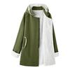 Women's Solid Color Thickened Lambswool Mid-Length Cotton Jacket