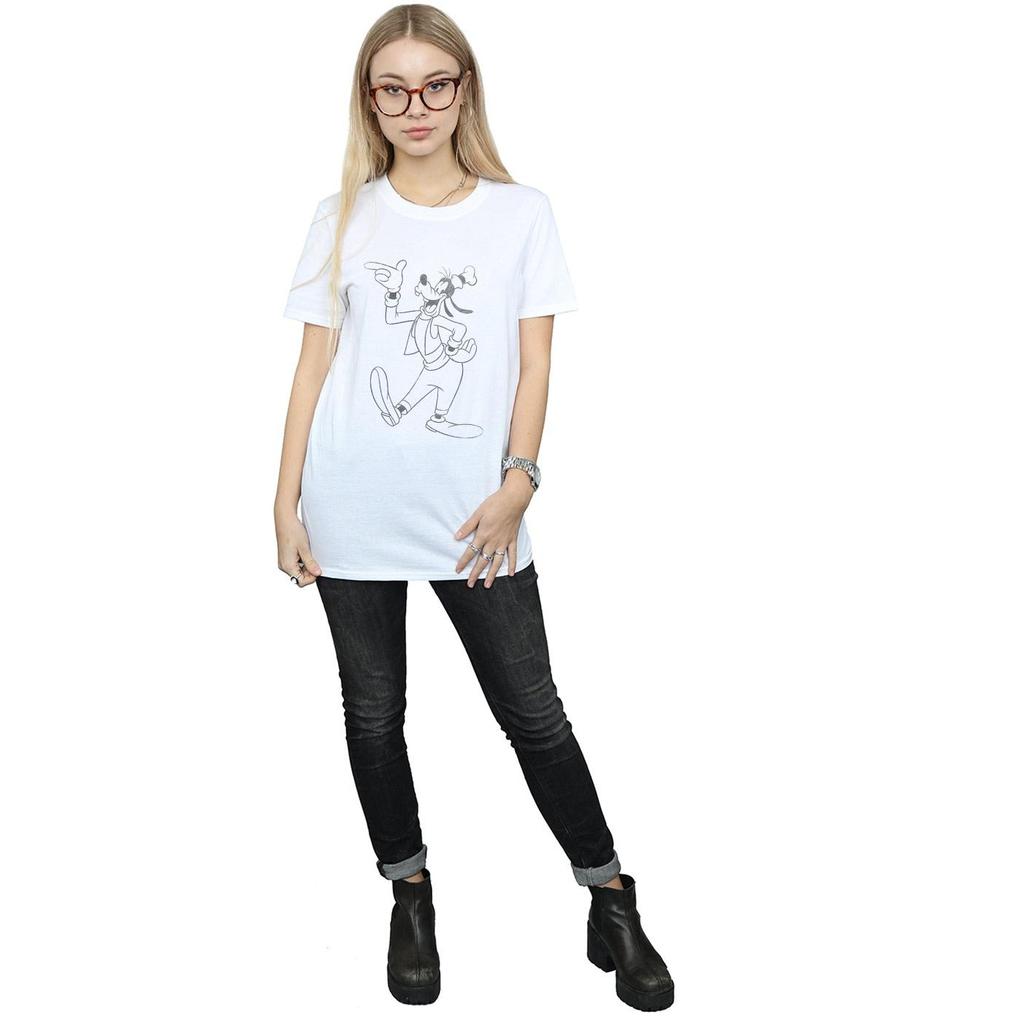 Disney Womens/Ladies Goofy Classic Baseball Cotton Boyfriend T-Shirt