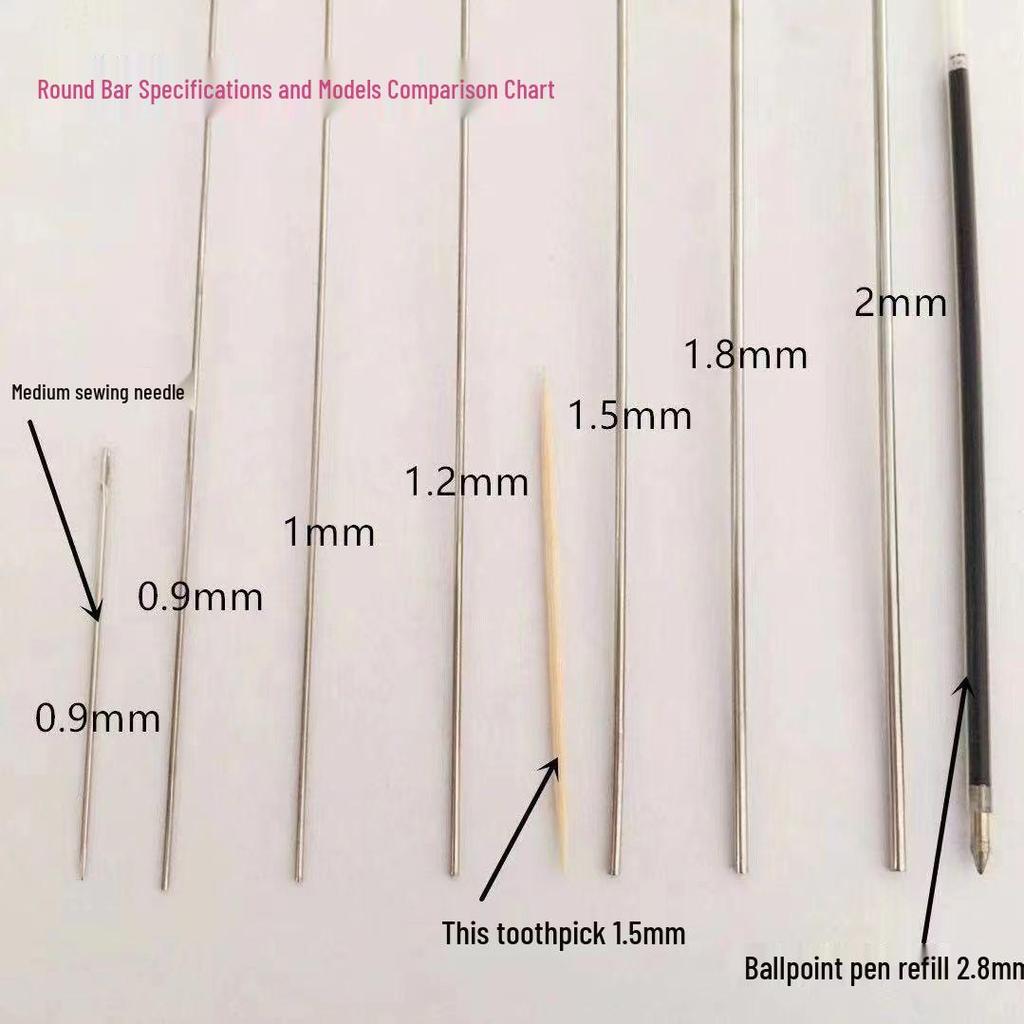 304 Stainless Steel Round Bar - Solid, Bright, Linear Shaft, Straight, Zero Cut Machining