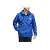Adidas Originals Trefoil Hip Windbreaker Hooded Jacket Men Jackets Royal-Blue EE2953