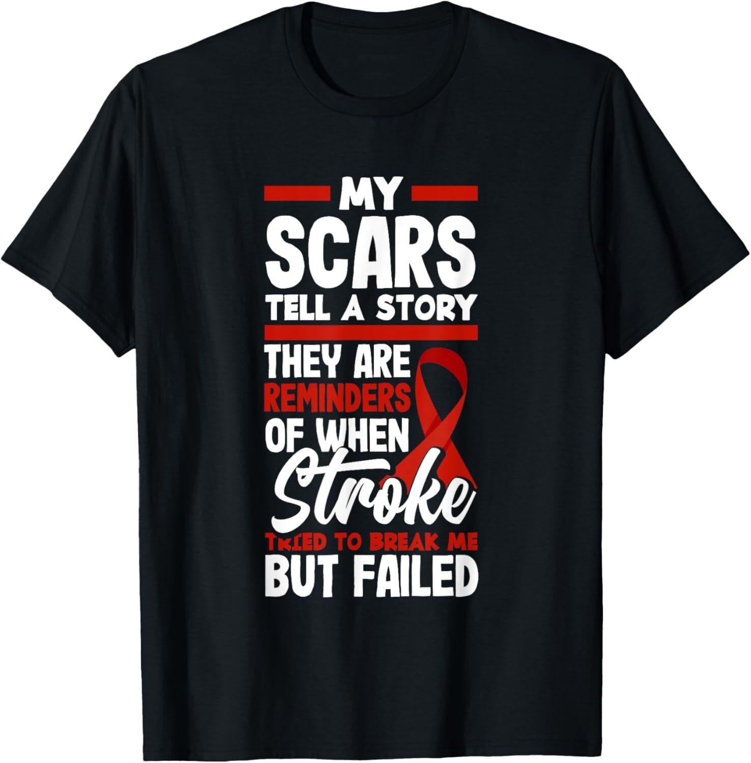Stroke Warrior Stroke Survivor Stroke Awareness T-Shirt S