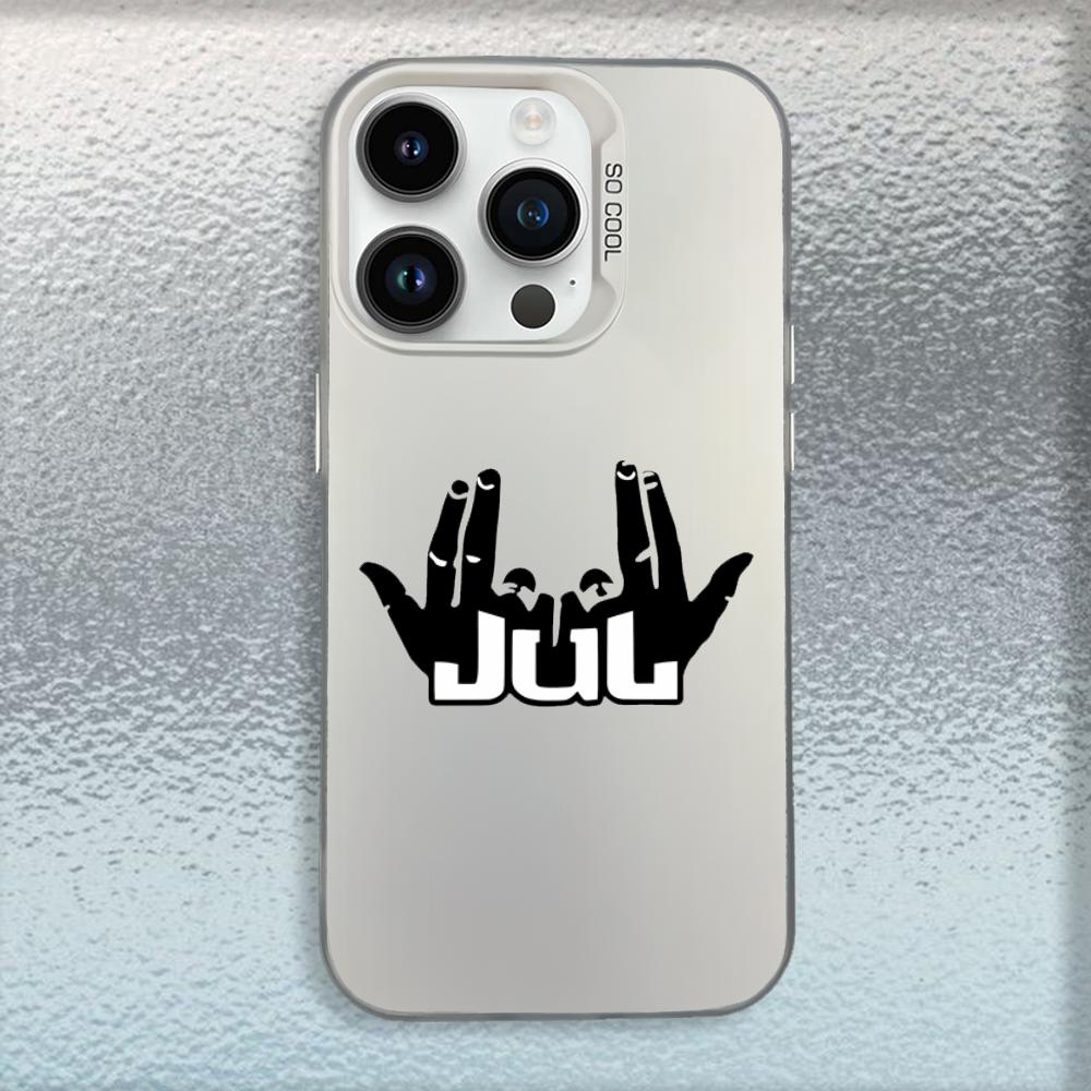 

Чехол для телефона от рэпера J-JUL для iPhone 16, 15, 14, 13, 12, 11, Mini, Pro, MAX Белый Матовый Ударопрочный Чехол iPhone13mini