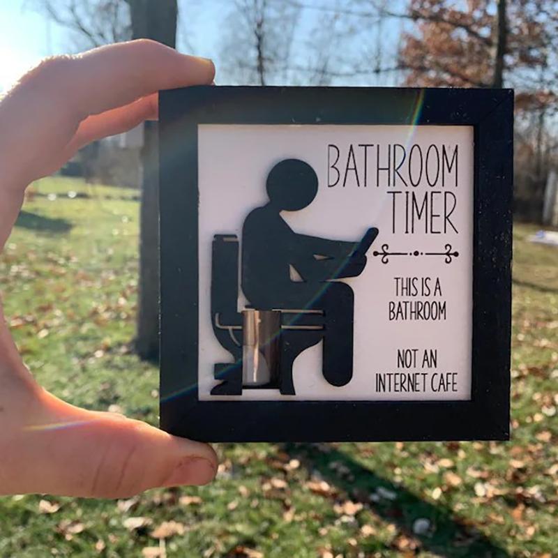 Produit Créatif Drôle Sablier de Minuterie pour Salle de Bain Toilettes Ornements Décoratifs Cadeau Farce