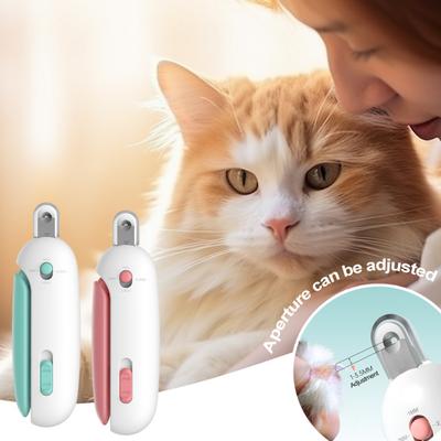 Pets Nail Clippers Adjustable Claw Clippers Round-Hole Trimmer with Dust Storage Safe Nail Trimmer for Cats Dogs Rabbits
