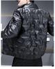 Men's 2023 Korean Style Shiny Winter Jacket - Thick, Warm, Trendy Cotton Coat