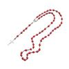 Imitation Pearl Rosary Necklace Alloy Cross Pendant Handmade Long Sweater Chain Vintage Unisex Fashion Jewelry
